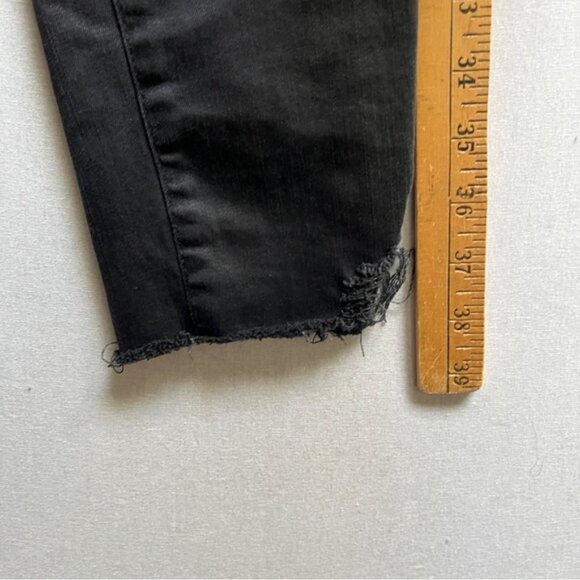 Frame Le High skinny denim fray hem jeans Sz 26 - Picture 11 of 12